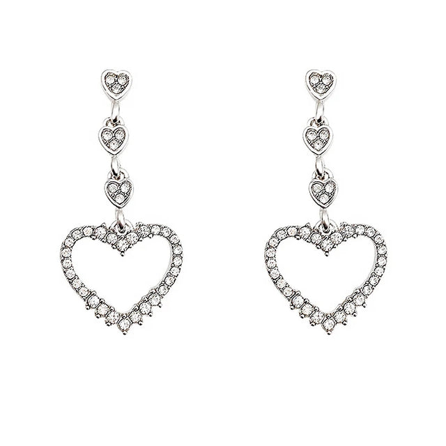 Korean Love Tassel Earrings: Silvery Fashion for Party Gift - Shop N Save