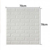 3D Wall Wallpaper Self-Adhesive 70 x 78 CM - Brown