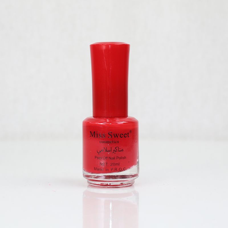 Miss Sweet Cosmetic Peel Off Nail Polish - Falu Red (13)