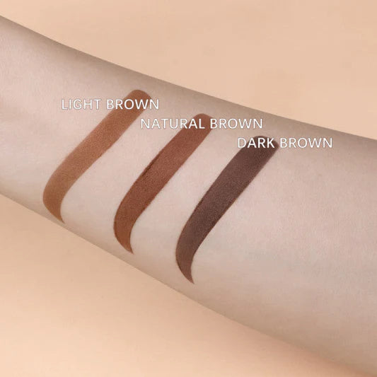 Women Fashion Eyebrow Color Powder With 10 Stencils Set - 2 - Light brown - Shop N Save