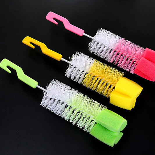 Hooked Easy Glass Deep Cleaning Fancy Brush - White Green - Shop N Save
