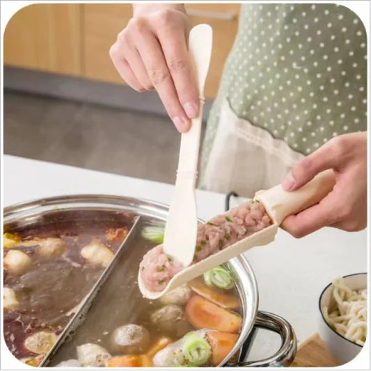 Easy Kitchen Meatball Making Mold With Spoon - Cream White - Shop N Save