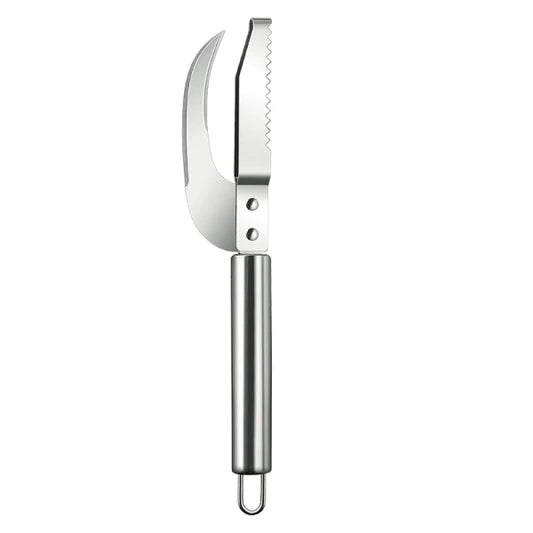 Stainless Steel 3 In 1 Knife Fish Scaler Cuter Maw Scraper Saw Tooth Peelers Scraping Tool - Shop N Save