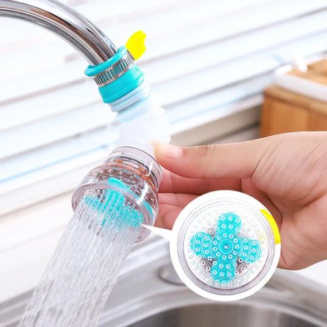 Kitchen Bathroom Faucet Head 360 Degree Rotatable Spray Water Saving Purifier Filter Adjustable With Lock Clip - Shop N Save