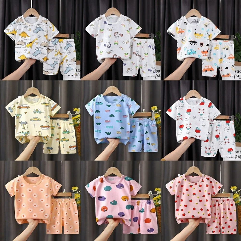 Fashion Short Sleeve T Shirts Cotton Shirts New Born Matching Set - Shop N Save