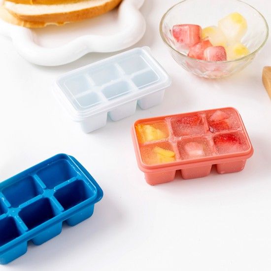 Kitchen Plastic Ice Cube Molds Tray Home Bar Party Light Green
