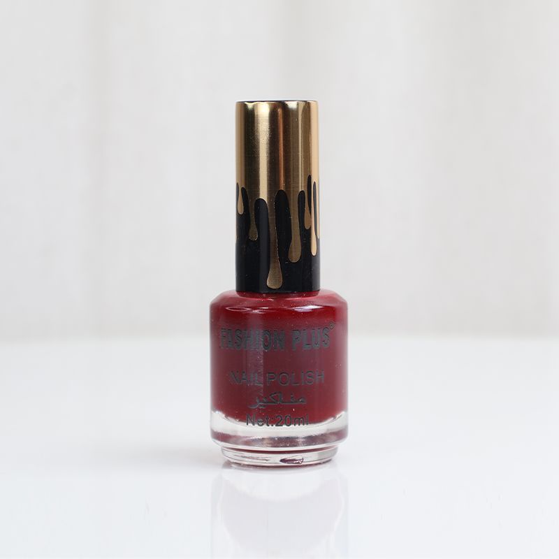Fashion Plus Nail Polish: Rich Red Wine Hue for Stylish Nails(5)