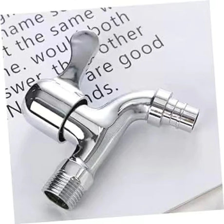Crystal Fast Open Basin Faucet Perfect for Bathroom and Kitchen Sinks! Self-Assemble Silver Color. Also Works as a Washing Machine Faucet. - Shop N Save
