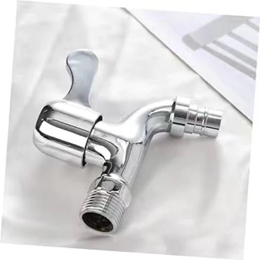 Crystal Fast Open Basin Faucet Perfect for Bathroom and Kitchen Sinks! Self-Assemble Silver Color. Also Works as a Washing Machine Faucet. - Shop N Save