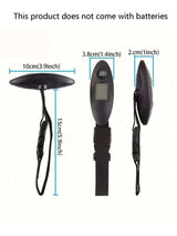 Mini LCD Digital Luggage Scales Portable Travel Bag Weighing Accurate Scales (Black) .