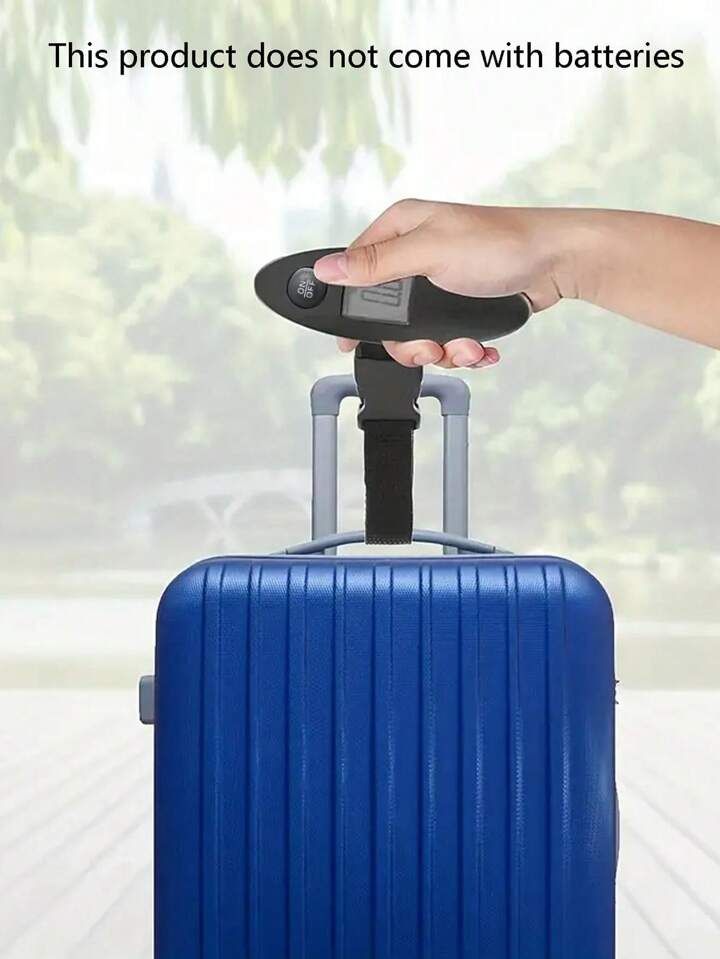 Mini LCD Digital Luggage Scales Portable Travel Bag Weighing Accurate Scales (Black) .