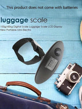 Mini LCD Digital Luggage Scales Portable Travel Bag Weighing Accurate Scales (Black) .
