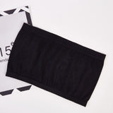 Top Solid Breathable Strapless Bra For Women - Black - Shop N Save