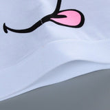 Women Sport Training Bra Cartoon Smiley - White - Shop N Save