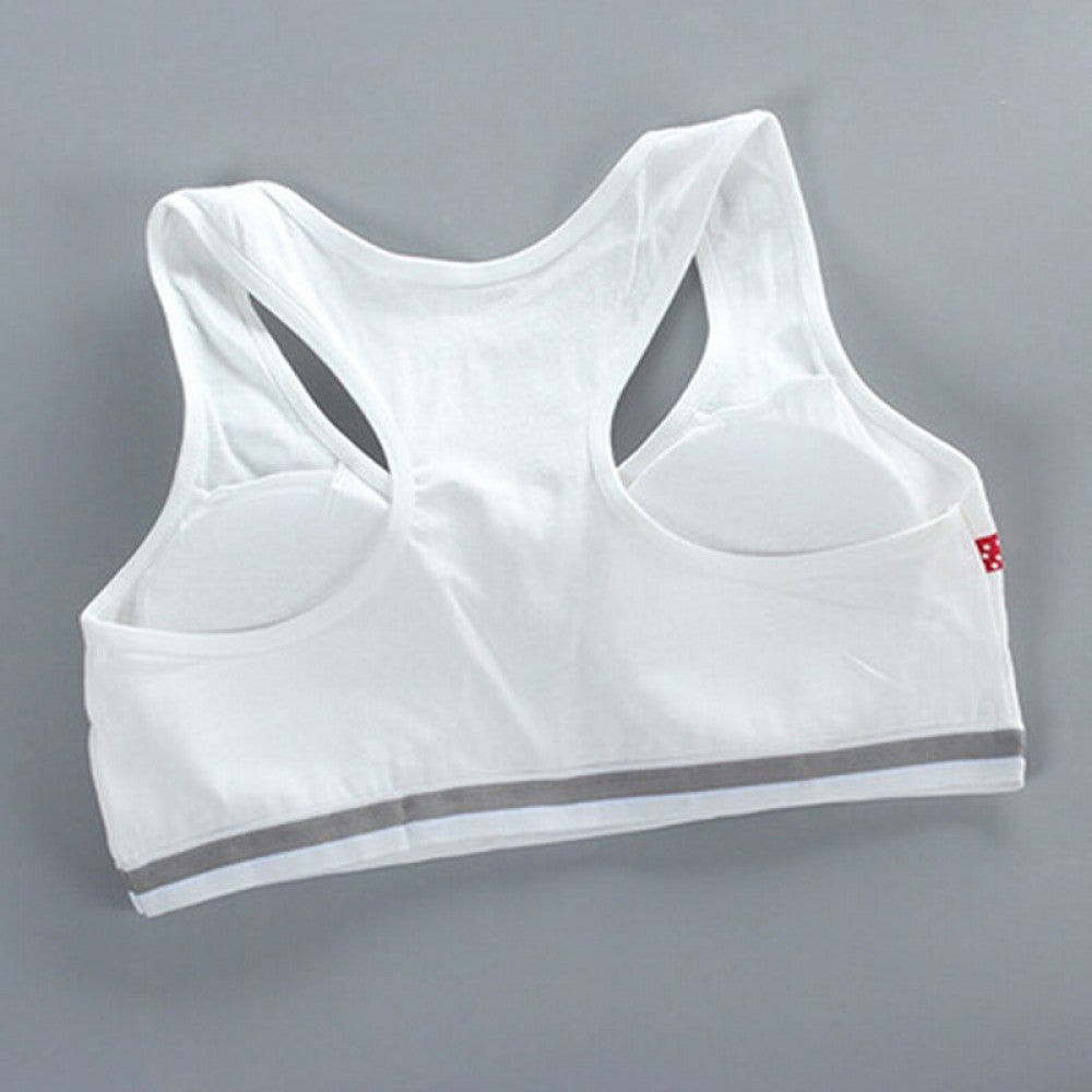 Puberty Girls Underwear Cotton Training Bra - White - Shop N Save
