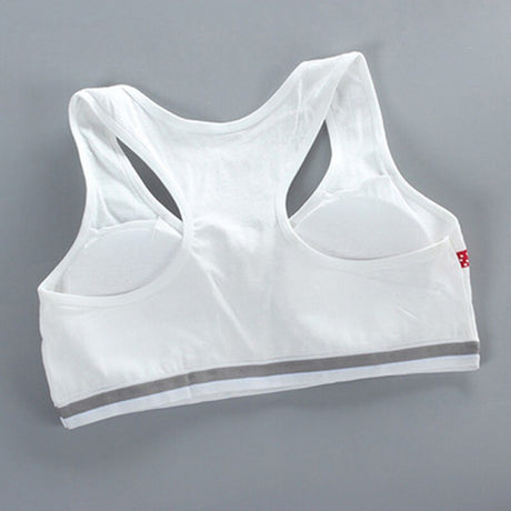 Puberty Girls Underwear Cotton Training Bra - White - Shop N Save