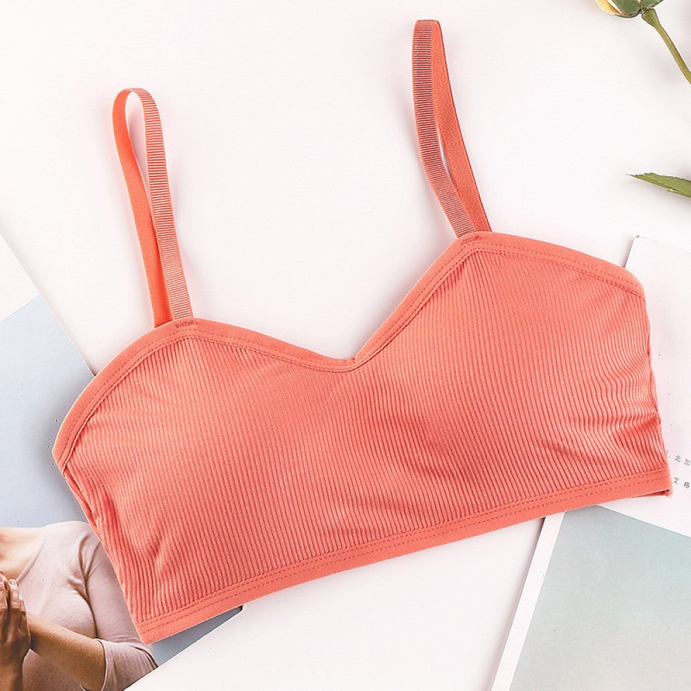 Woman Seamless Bras Vest Thread Beautiful Back - Peach - Shop N Save