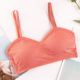 Woman Seamless Bras Vest Thread Beautiful Back - Peach - Shop N Save