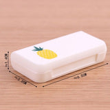 3 Grid Traveling Plastic Mini Case Medicines Tablet Box - Plant - Shop N Save