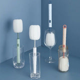 Silicone Long Handle Thermos Glass Cup Cleaning Brush - Blue - Shop N Save