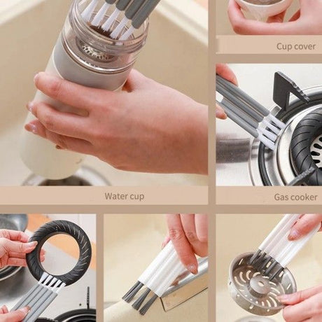 Multifunctional Flexible Cleaning Brush - Gray - Shop N Save