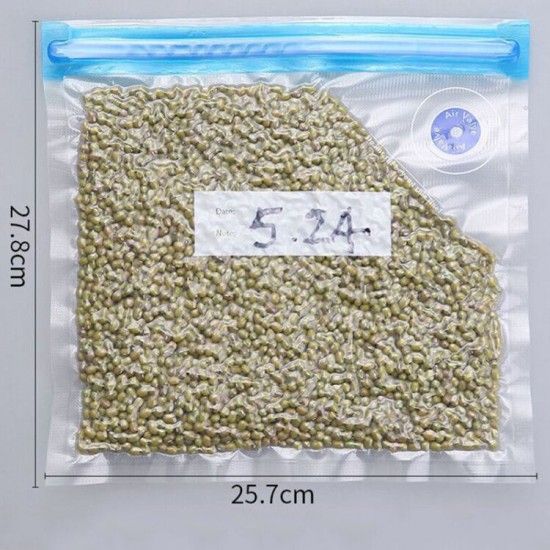 Kitchen Storage Air Vacuum Compressed Food Bag - Transparent - Shop N Save