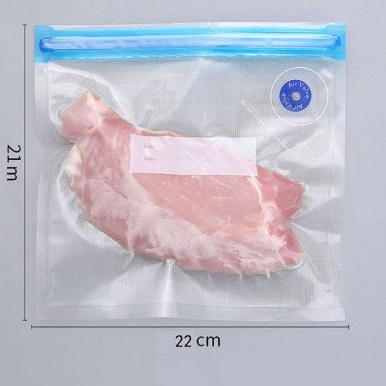 Kitchen Storage Air Vacuum Compressed Food Bag - Transparent - Shop N Save