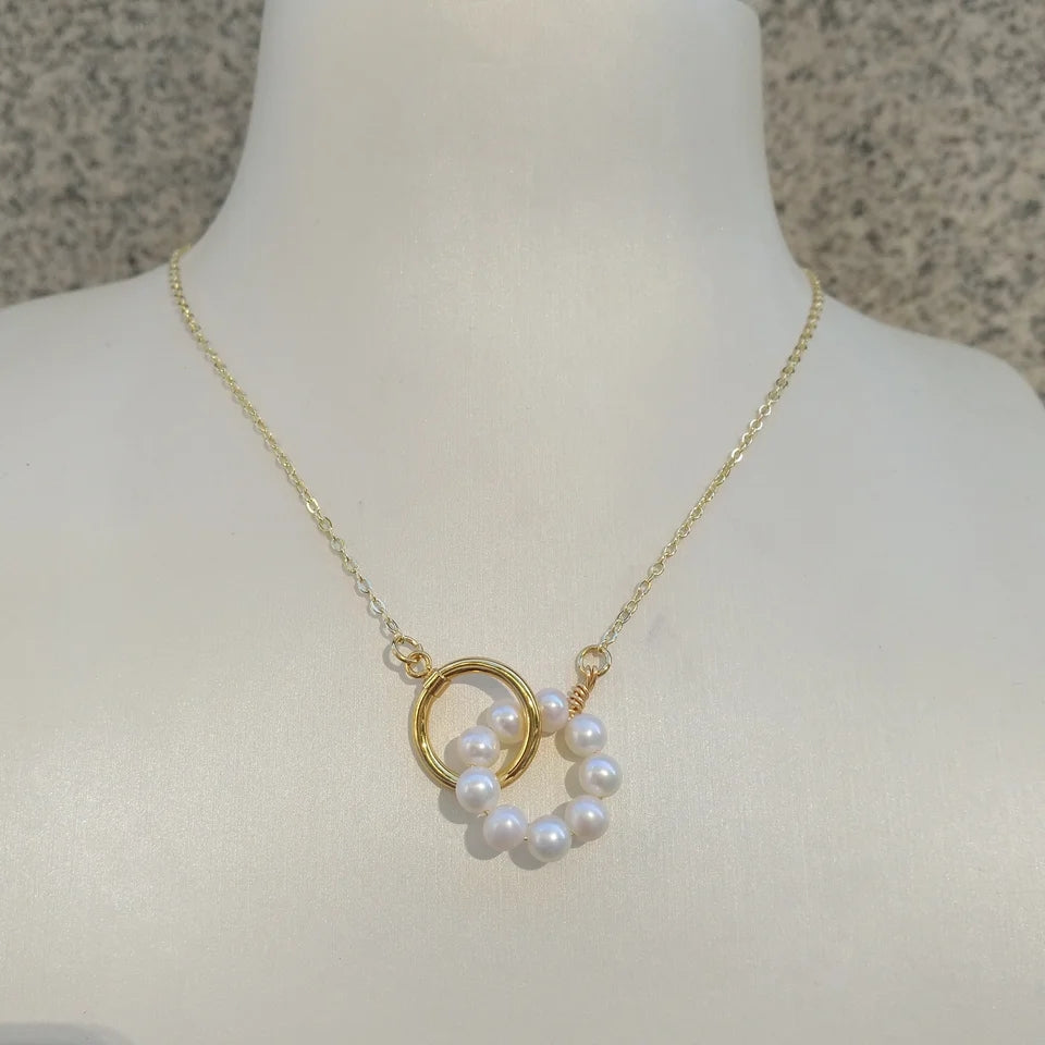 Mini South Sea White Pearl Pendant: Elegant Necklace Design - Shop N Save