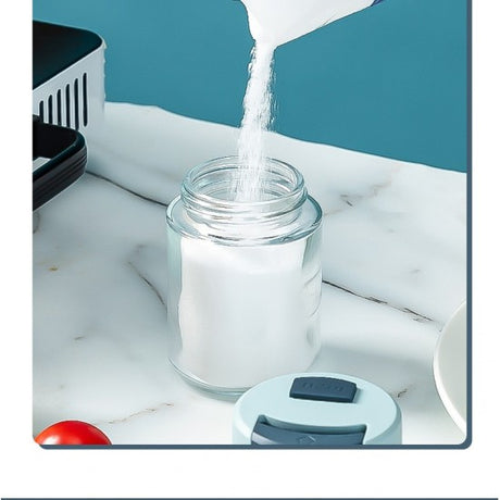 Salt Shaker Glass Jar Kitchen Spices Bottle Blue - Shop N Save