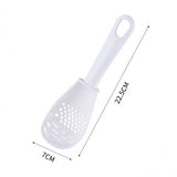 Multifunctional Filter Colander for Rice Spoon Household Kitchen (White) - Shop N Save