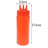 Twist Cap Squeeze Plastic Bottle For Ketchup Mustard Mayo Sauce 300ML White - Shop N Save