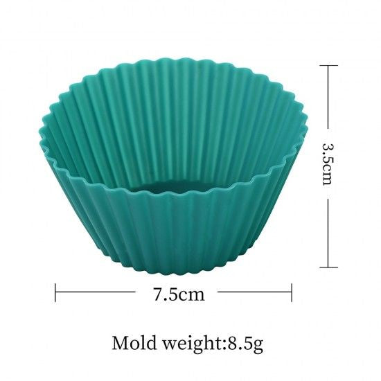 3 Pcs Silicone Cake Muffin Molds Cupcake Dessert Baking Pans Yellow - Shop N Save