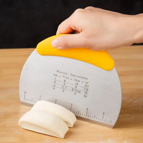 Scale Flour Dough Bread Cutting Knife Scraper Baking (Yellow) - Shop N Save