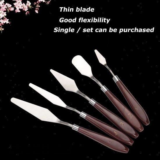 5 Pcs Cake Spatula Tool Five-Piece Set High Temperature Resistant Integrated Cream Silver - Shop N Save