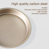 Round Mold For Pizza And Baking Pan Non-Stick (Golden) - Shop N Save