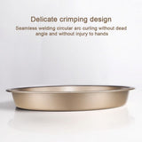 Round Mold For Pizza And Baking Pan Non-Stick (Golden) - Shop N Save