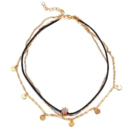 Three-Tier Star Pendant Choker: Fashionable Women's Jewelry - Shop N Save