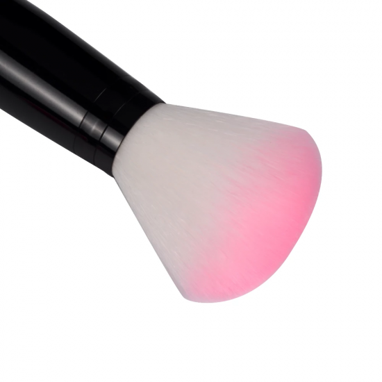 Make Up Brush Professional Two Head Nylon Makeup Brushes With Sponge - Pink