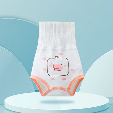 Pure Cotton New Born Belly Protection Summer Thin Apron - Pink - Shop N Save