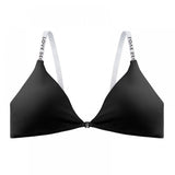 Front Closure Cotton Backless Comfort Bra - Black - Shop N Save