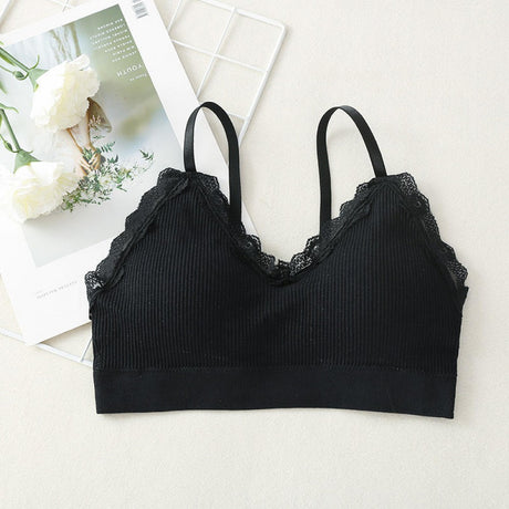 Korean Style Lace Beauty Chest Padded Bra - Black - Shop N Save