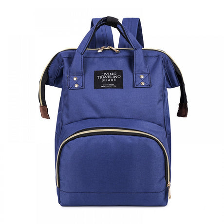 Mommy Baby Diaper Bag - Large Capacity Trendy Nylon Waterproof New Born Fashion Backpack Handbag Multi Functional Outing Bag - Blue - Shop N Save