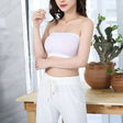 Top Solid Breathable Strapless Bra For Women - White - Shop N Save