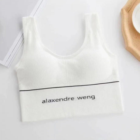 Sports Fitness Seamless Women Padded Bra - White - Shop N Save