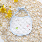 3 PCs Set Multi Pint Baby Bib Pure Cotton New Born Saliva Towel Blue - Shop N Save