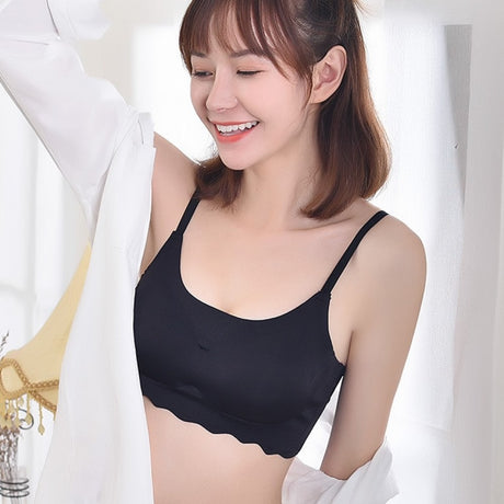 Seamless Push Up Bra Soft Padded Bra For Women - Black - Shop N Save