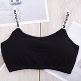 Seamless Bras Detachable Padded Sling Cotton - Black - Shop N Save