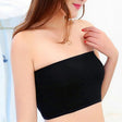 Top Solid Breathable Strapless Bra For Women - Black - Shop N Save
