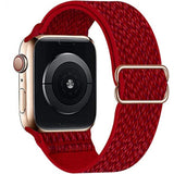 Nylon Loop Strap For Apple Smartwatch Belt Red