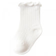Newborn Thin Mesh Breathable Combed Cotton Lace Socks - White - Shop N Save